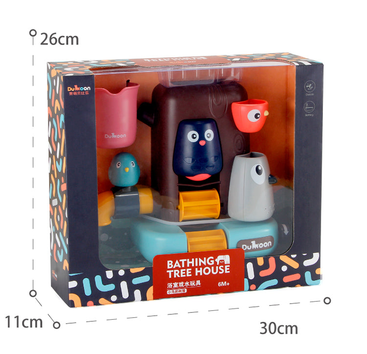 Wasserrad-Baumhaus-Badespielzeug-Set für Babys