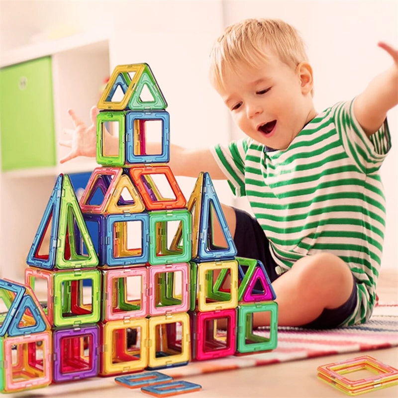 Magnetbausteine für Kinder | 3D Bausteine Magnetspielzeug Konstruktionsset