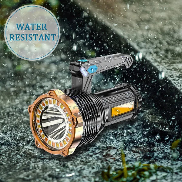 Ultrahelle wiederaufladbare LED-Taschenlampe – 4 Modi, wasserdicht, USB-Aufladung