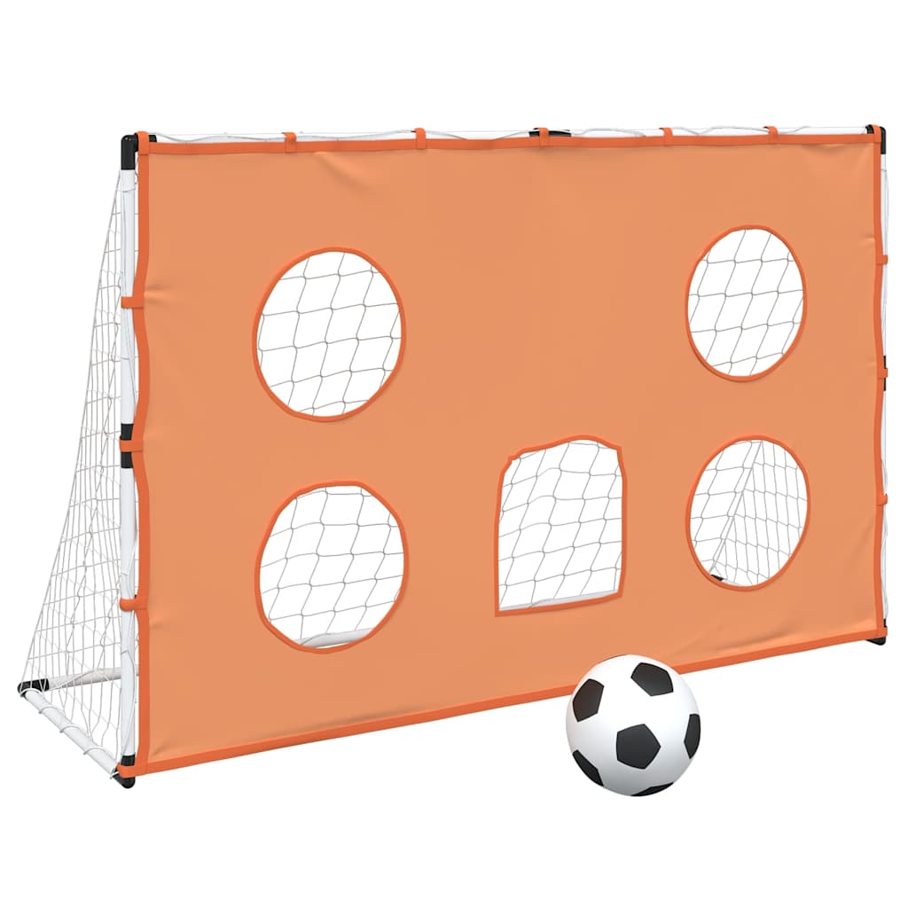 Fußballtor-Set für Kinder mit Zielmatte, Ball und Pumpe – für drinnen und draußen