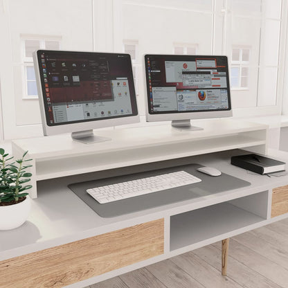 Holz-Monitorständer mit Stauraum | Schreibtisch-Organizer für Zuhause & Büro