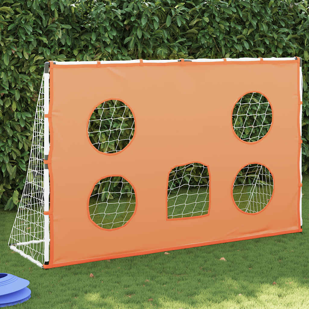Fußballtor-Set für Kinder mit Zielmatte, Ball und Pumpe – für drinnen und draußen