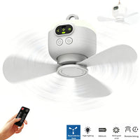 Tragbarer Camping-Ventilator mit LED-Licht