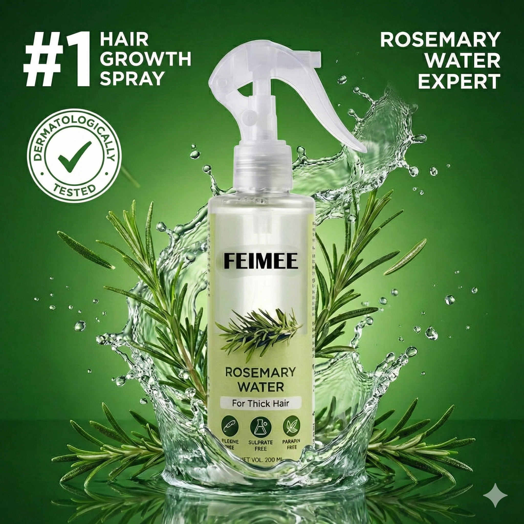 Rosemary Water, Hair Spray For Regrowth Buy 1 Get 2 Free