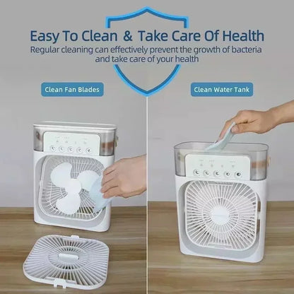 KlimaMax Tischkühler – 3-in-1 Mobile Klimaanlage, Luftbefeuchter & Ventilator