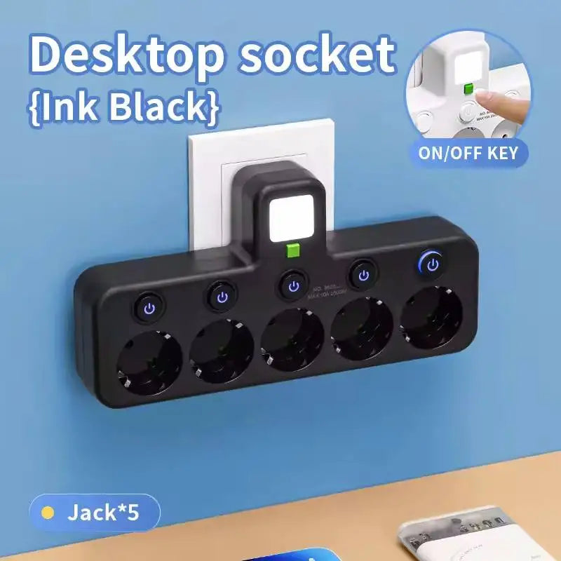 CompactPlug Pro – Mehrfachsteckdose mit Schalter & USB