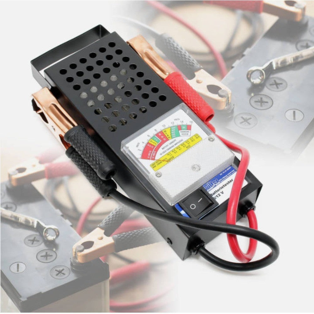 Auto-Batterietester 6V/12V – Prüfung von Ladestand, Lichtmaschine & Anlasser | 300–1000A