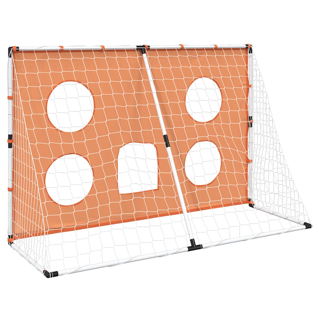 Fußballtor-Set für Kinder mit Zielmatte, Ball und Pumpe – für drinnen und draußen