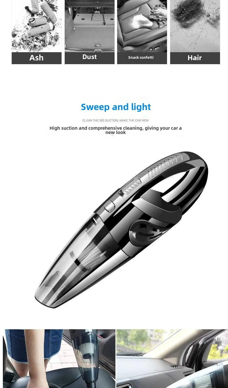 PowerClean Pro 120W Akku-Handstaubsauger – Für Auto, Zuhause & Büro