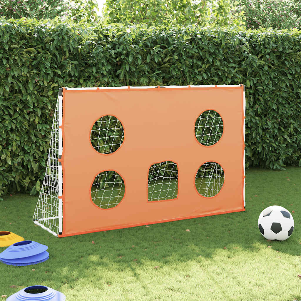 Fußballtor-Set für Kinder mit Zielmatte, Ball und Pumpe – für drinnen und draußen