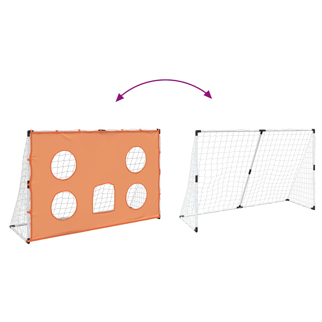 Fußballtor-Set für Kinder mit Zielmatte, Ball und Pumpe – für drinnen und draußen