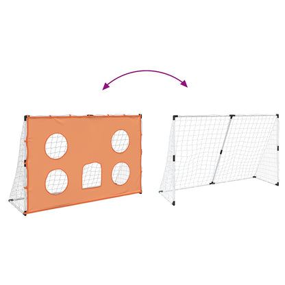 Fußballtor-Set für Kinder mit Zielmatte, Ball und Pumpe – für drinnen und draußen