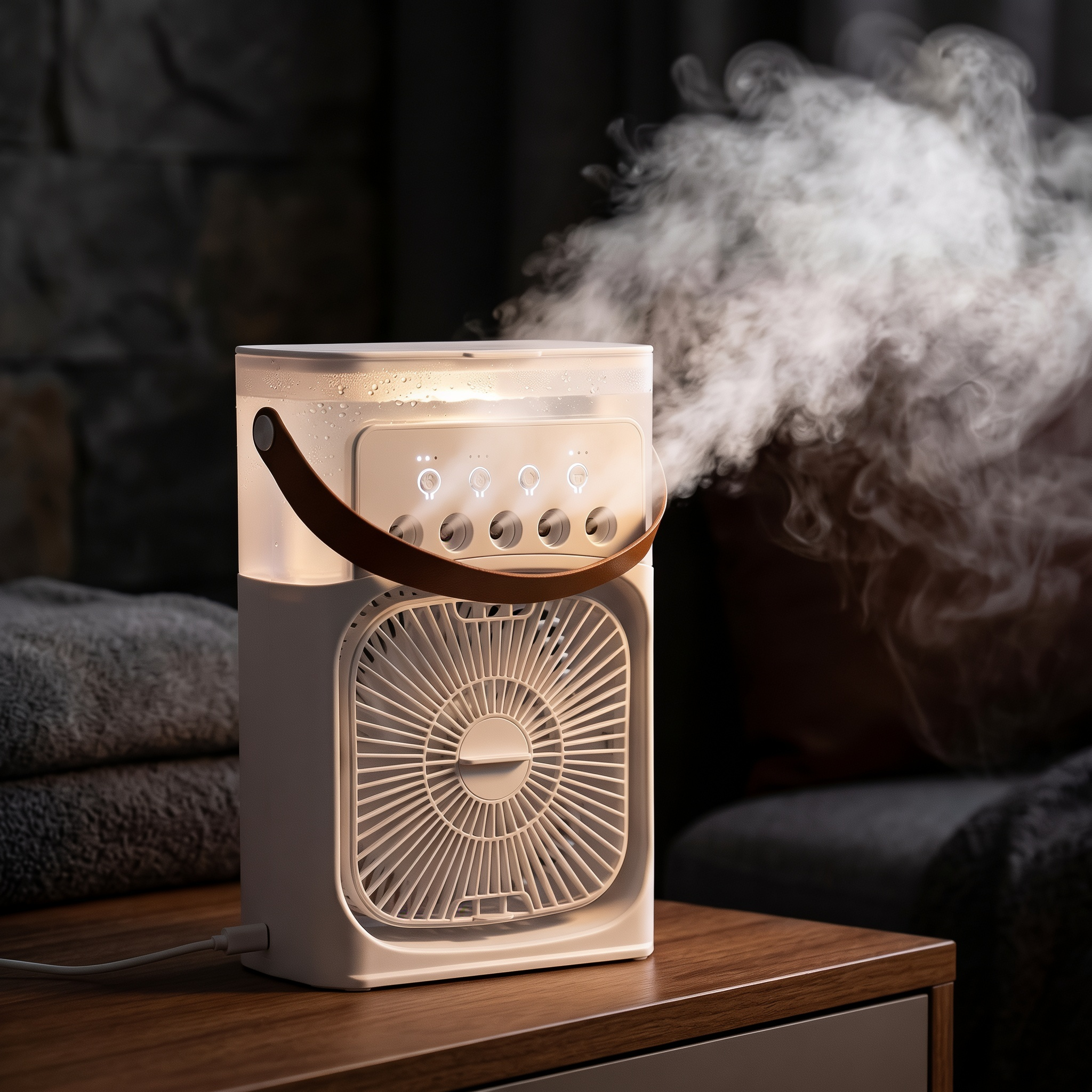KlimaMax Tischkühler – 3-in-1 Mobile Klimaanlage, Luftbefeuchter & Ventilator